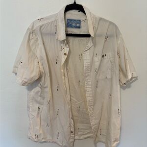 Men's White Casual Button Down Shirt